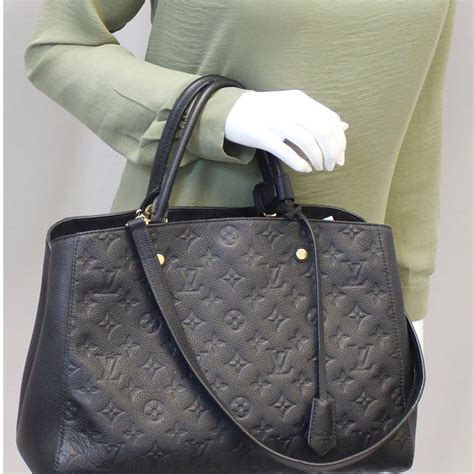 louis vuitton montaigne empreinte gm noir shoulder bag|louis vuitton empreinte handbags.